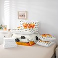 thumbnail image 6 of Erosebridal Orange Bow-Tie Print 7pcs Bedding Comforter Set For Kids,Girls Baseball Ball Game Queen Bedding Sets,Reversible, 6 of 7