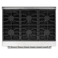 thumbnail image 2 of KOSTCH 36in Natural Gas Range with 6.0 Cu.ft. Oven and 6 Burners Cooktop, 110V Gas Oven in White ( Stainless Steel), 2 of 10