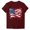 Wine-5, variant on Youyipin Womens Tops Printed Round Neck Short Sleeve T-Shirt Top Shirt Summer Tops For Women