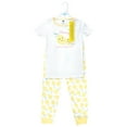 thumbnail image 2 of Hudson Baby Infant Girls Cotton Pajama Set, Mint Lemon, 5T, 2 of 4