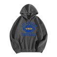 thumbnail image 1 of WEAIXIMIUNG Sweat-Shirt Surdimensionné pour Femmes Plus 3TG Sweat à Capuche Décontracté Col Rond Imprimé Lettre Football de Ville, 1 of 3