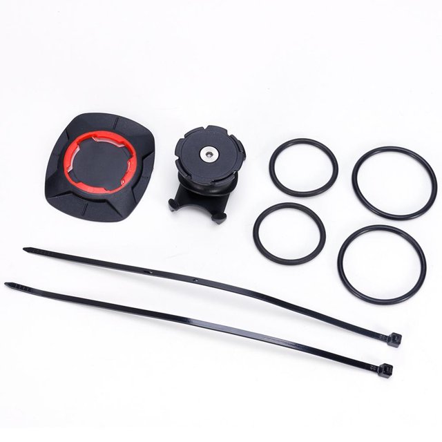 Soporte de teléfono para manillar de bicicleta de fácil instalación para equipos de equitación al aire libre (rojo)