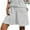 White, variant on Odeerbi Cotton Linen Shorts For Women Trendy 2025 Casual Elastic Waist Shorts Solid Color Short Pants with Pocket White