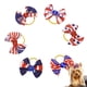 thumbnail image 1 of 6 lazos patrióticos para el pelo de perro para el 4 de julio, lazos para el pelo con diamantes de imitación y bandas de goma, accesorios para el pelo de mascotas, color blanco, azul, rojo,, 1 of 8