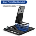 thumbnail image 4 of Besign LS07 Adjustable Laptop Stand, Ergonomic Riser Notebook Computer Holder Stand Compatible with Air, Pro, Dell, HP, More 10-15.6" Laptops, Silver, 4 of 8