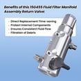 thumbnail image 5 of Válvula Antirreflujo para Conjunto de Colector de Filtro de Fluido 15G455 Compatible con 395/495/595/MaxII 490/495/595,395/495/595/MX11 490/495/5, 5 of 5