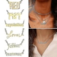 thumbnail image 5 of Stainless Steel Ts Inspired Necklace Fahion Clavicle Chain Unique Neck Chain - JT-SWIFTIE-Gold-Model code23465 SWIFTIE Gold, 5 of 5