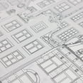 thumbnail image 3 of Gray Building Embossed Wallpaper, Apartment Home Wallcovering Roll: 41.7”W x 614”H- 177.80 sq ft, 3 of 6