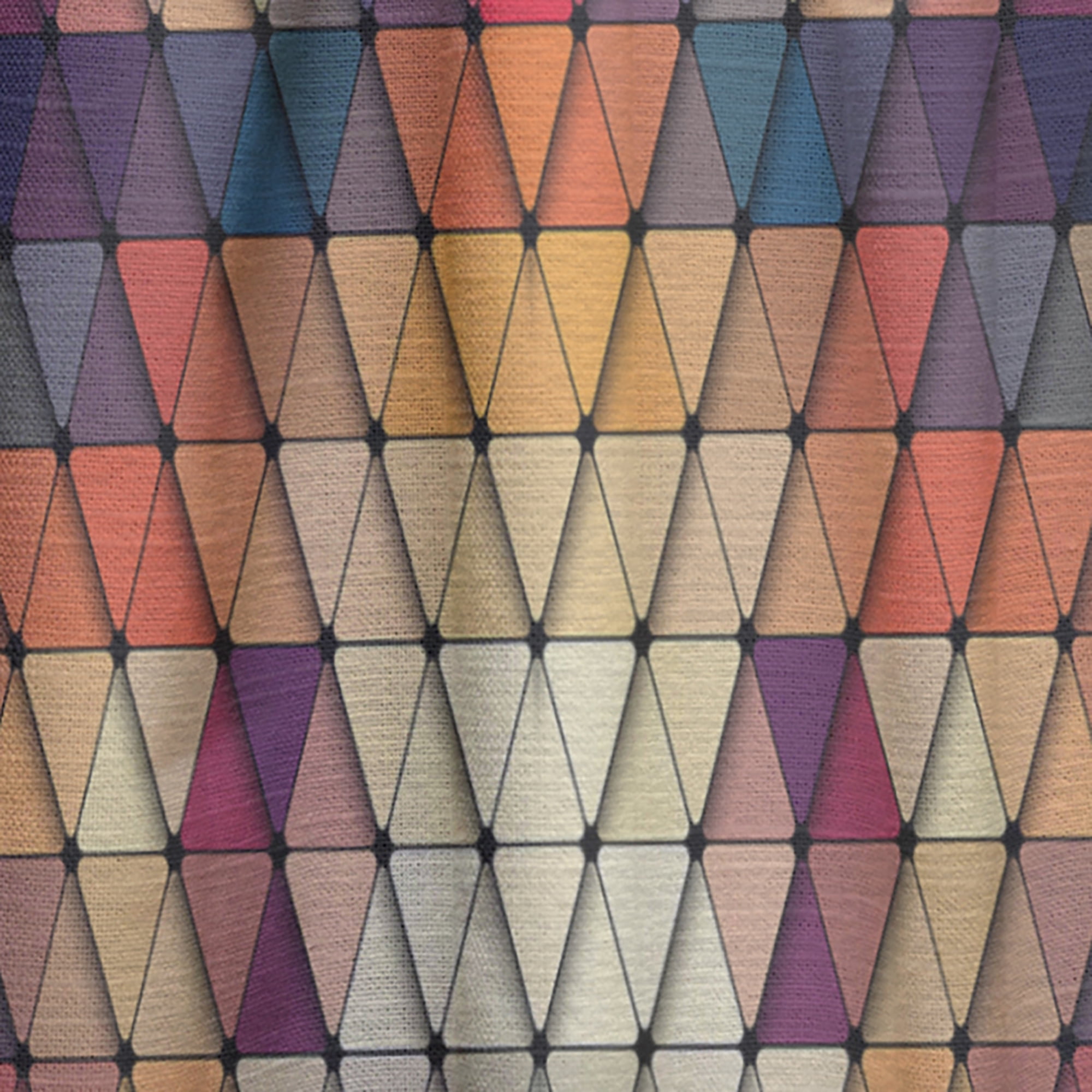 Designart 'Triangular Shapes Colourfields XXII' Modern & Contemporary Curtain Panel