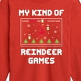 thumbnail image 3 of Instant Message - My Kind Of Reindeer Games Christmas - Toddler & Youth Long Sleeve Graphic T-Shirt, 3 of 6