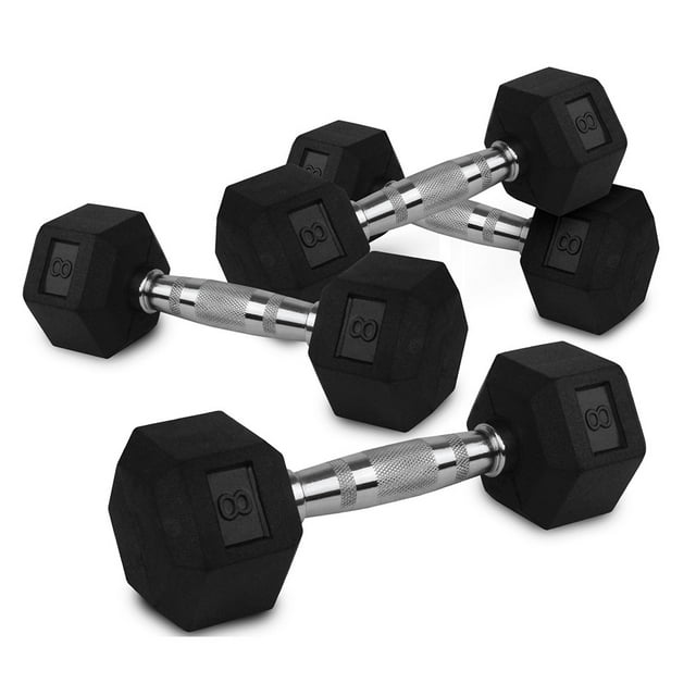 Kit de 4 Mancuernas Hexagonales Altera 8 Lbs