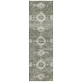thumbnail image 2 of Addison Rugs Dream Shag Premium Machine Washable Transitional Open Field, Ornate Olive Runner Rug, 2'3" x 7'6", 2 of 8