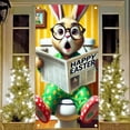thumbnail image 6 of HuiXinOu Easter Door Curtain Decoration, 180x90cm Holiday Party Backdrop for Wall Window, Spring Festival Room and Garden Decor, 6 of 9