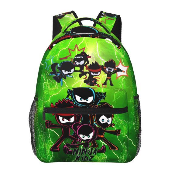 Ninja Kidz Backpack Lightweight Bookbag Casual Daypack For Women Men Travel Laptop Bag Multifunctional Bag