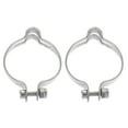 thumbnail image 1 of Miangastore Wire Holder Silver 2Pcs 1.7In, 1 of 8