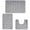 ?? Gray_New#5214, variant on Foam Bath Mat Set 3 Piece | Velvet Fleece Bathroom Rugs Non-Slip Thick Water Absorbent Machine Washable | Modern Rubber Back | 16x24in 16x20in 15x17in | Dark Gray Khaki
