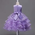 thumbnail image 5 of ATOGUTA Birthday Dresses for Girls Purple Sleeveless Tulle Formal Wedding Pageant Party Fancy Princess Ball Gown Dresses 3T-15, 5 of 7