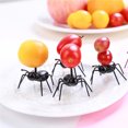 thumbnail image 3 of 12 Uds. Palillos de comida para fiesta de cumpleaños con temática de insectos, suministros de decoración para fiesta de Halloween, tenedores de postre de fruta reutilizables, 3 of 5