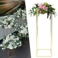 Wuzstar Gold Wedding Flower Floor Vase, Metal Geometric Flower Stand ...