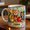 Black, variant on Mug 2D Printed 3D Effect Stained Glass Teddy Bear Ceramic Coffee Cup for Daycare Teacher