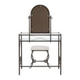 thumbnail image 2 of Eve Metal Vanity Set With Glass Top, 2 of 9