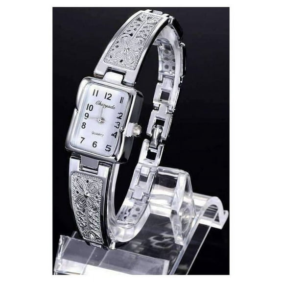 Art Deco Filigree Antique Style Ladies Watch Silver or Gold For Woman Birthday Holiday Gift