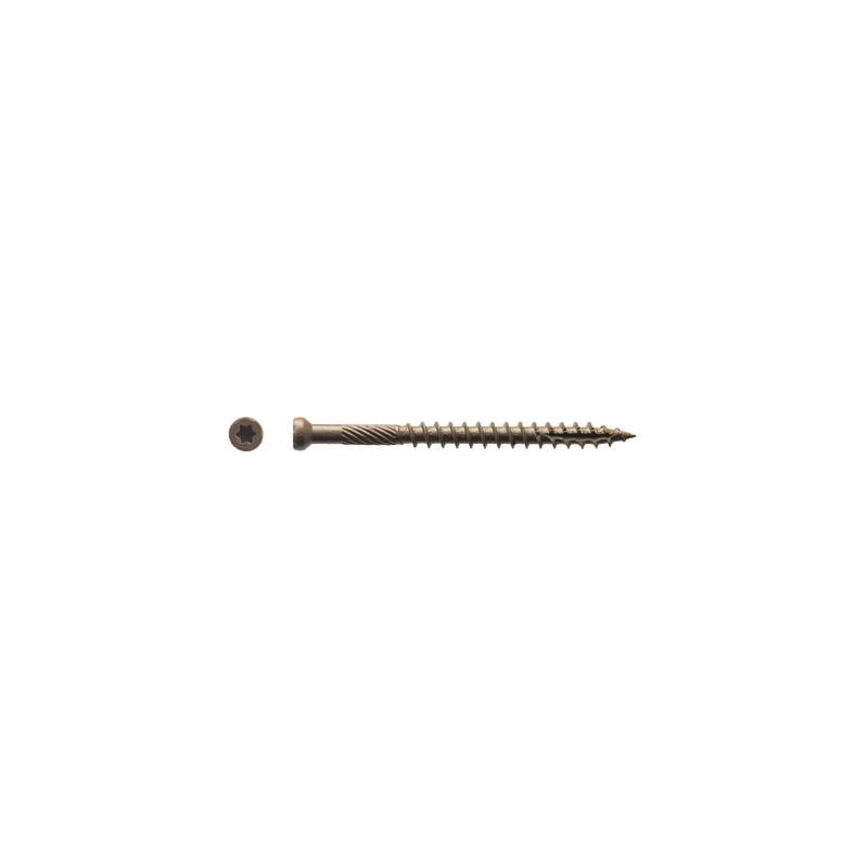 Big Timber 5015916 No.7 x 2.5 in. Star Wood Screws, Bronze - 1 lbs - Pack of 142