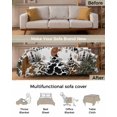 thumbnail image 3 of Western Christmas Tree Sofa Couch Covers for Dogs, Washable Sectional Couch Slipcovers for Loveseat with Tassels, Cowboy Xmas Tree Snowflake Non Slip Sofa Throw Cover Blanket L 71''x102'', 3 of 8