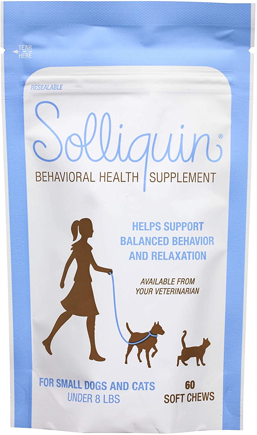 Solliquin Behavior Supplement for Dogs and Cats 60 Soft Chews Walmart