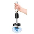 thumbnail image 4 of Limpiador de brochas de maquillaje eléctrico rotativo automático impermeable de secado rápido secador de cepillo de bajo ruido blanco, 4 of 5