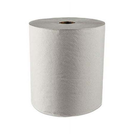 Scott Containers Essential 100% Recycled Fiber Hard Roll Towel 1.5  Core White 8  x 800ft  12/CT