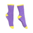 thumbnail image 1 of Fuzzy Cozy Socks With Daisy Grip On Bottom Buy 1 Get 1 Free, Purple Lavender ( 2 pack ), 1 of 2
