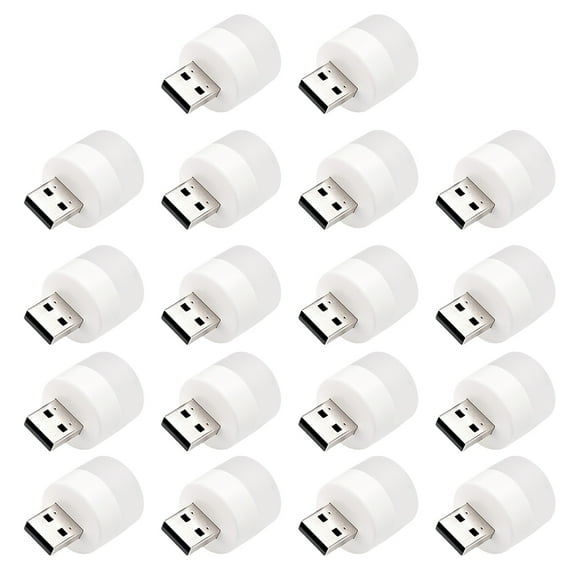 18 piezas USB Light Mini USB Atmósfera Lámpara Iluminación Ligera de luz Suministro de luz Suministro