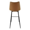 thumbnail image 5 of Pemberly Row Modern Barstool Tan Set of 2 Brown Vegan Leather, 5 of 7