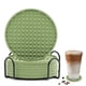 thumbnail image 1 of Posavasos de goma para protección de escritorio con soporte, antideslizante y resistente al calor, 1 of 6