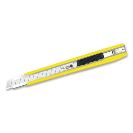 UPC: 0049296020071 | Tajima Sleek Steel Slide Lock Box Cutter With Three 3/8 In. Endura Snap Blades