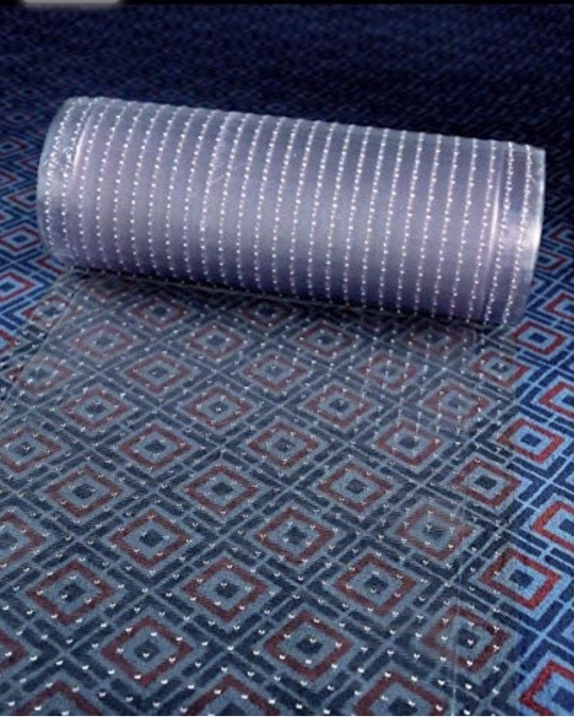 Clear Calder Vinyl Carpet Mats Guard Protector Home Office Sheet 8ft x 27inches 