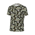 thumbnail image 6 of Wukai Skull with Dollar Print Men's Short-Sleeved Mesh T-Shirt,Quick-Dry Short Sleeve Workout T-Shirt-5X-Large, 6 of 8