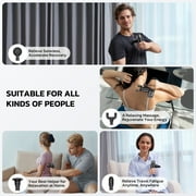 MARNUR Mini Massage Gun, Portable Handheld DeepTissue Massager, Quiet & Lightweight Palm, Sized Design, Black