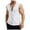 White, variant on Bcfgryg Mens Workout Hooded Tank Tops Pack Zip Up Sleeveless Gym Shirts Muscle Cut Off T Shirt Bodybuilding Hoodies Men's Work Vest