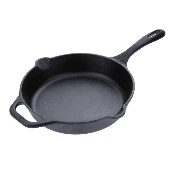 Victoria 10-Inch Cast Iron Skillet, Seasoned Cast Iron Frying Pan with Long Handle, Made in Colombia