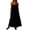 Black, variant on Women's Square Neck Spaghetti Strap Loose Flowy Maxi Casual Dresses for Women Daily Minimalist Airy All-Day Effortless Comfort Wear