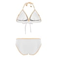 thumbnail image 6 of Babysbule Flower Print Halter Triangle Two-Piece Bikini Set S-XL Women's Summer Beach Swimwear, 6 of 9