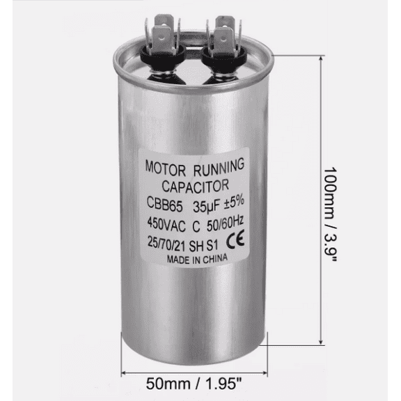 Motor Run Capacitor CBB65 40UF 450VAC