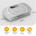 thumbnail image 3 of MERACH Compact Vibration Plate Exercise Machine, Mini Whole Body Vibrating Muscle Toner with Remote Control, 3 of 9
