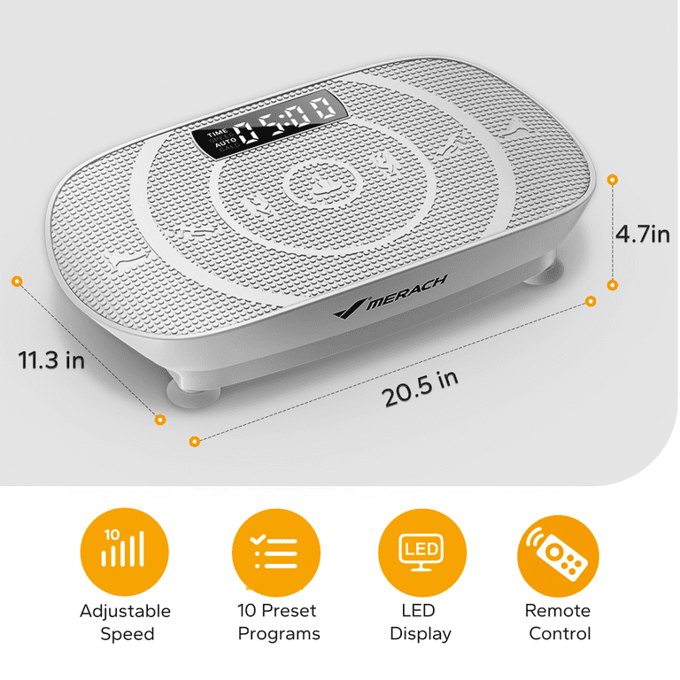 MERACH Compact Whole Body Vibration Plate Exercise Machine with Remote Control - Walmart.com MERACH Compact Whole Body Vibration Plate Exercise Machine with Remote Control - Walmart.com