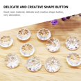 thumbnail image 2 of Button 100 Pcs Decorative Buttons  for Sewing Clear Head Upholstery Resin Child White, 2 of 6