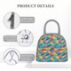 thumbnail image 4 of Easygdp Colorful Fish 1 Bolsa de Almuerzo Insulada Grande, Forro de Aluminio, Diseño Espacioso, a Prueba de Fugas, Ideal para Trabajo, Picnics, Viajes y Actividades al Aire Libre, 4 of 6