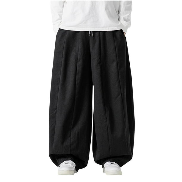 Pantalones largos, pantalones casuales para hombre, pantalones holgados y de pierna ancha, pantalones vaqueros, pantalones casuales, pantalones de pierna recta para hombre