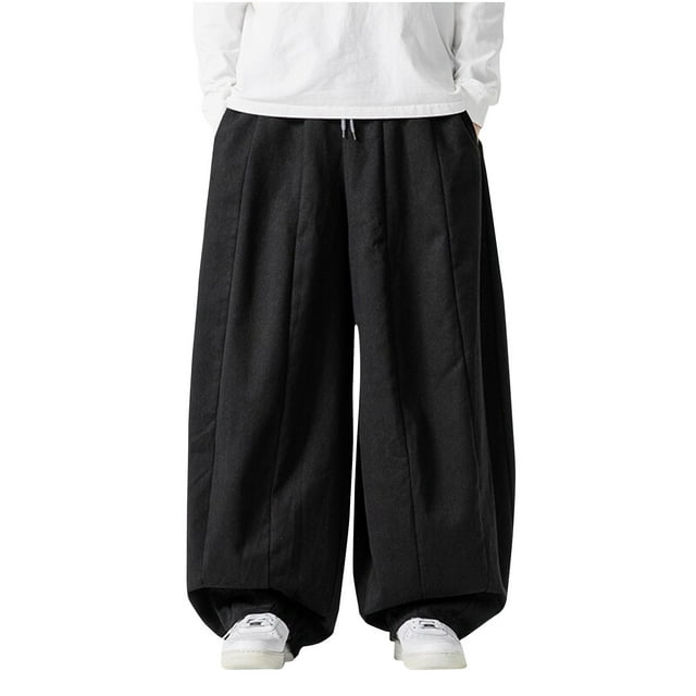Pantalones largos, pantalones casuales para hombre, pantalones holgados y de pierna ancha, pantalones vaqueros, pantalones casuales, pantalones de pierna recta para hombre